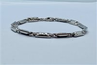 Bracciale Gioie Gobbo Uomo Laurentia in Oro bianco BROB113 - BROB113